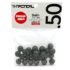 Pack balin traumatico goma 25 unid x 2 total 50 unidades calibre .50