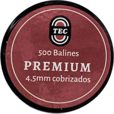 Tarro balin Tec Cobrizado 500 Unid. calibre 4,5 - Imagen 2