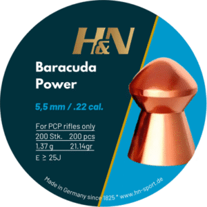 LATA DE POSTONES HN BARACUDA POWER CALIBRE 5.5 PESO 21.14 GR 200 UNIDADES