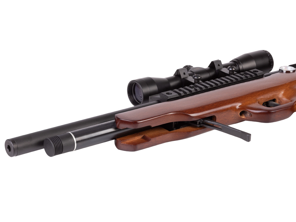 RIFLE PCP BEEMAN BULLPUP COMMODORE UNDER LEVER CAL 5,5 270 M/S # 1358 + FUNDA + POSTONES - Imagen 2