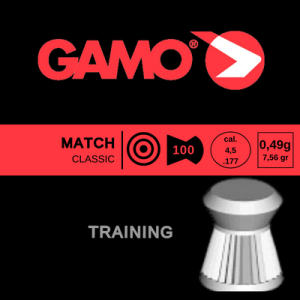 Caja poston Gamo Match 7,56 grains calibre 4,5