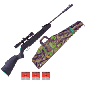 RIFLE NITRO REMINGTON EXPRES HUNTER CAL 5.5 + MIRA 4X32