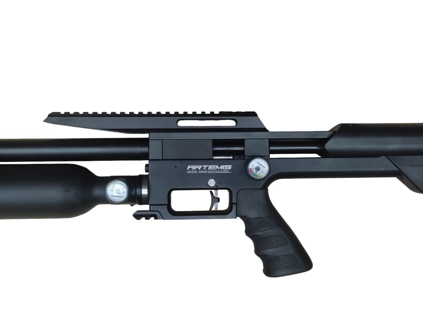 RIFLE PCP SNOWPEAK M60B CAL. 5,5 + FUNDA Y POSTONES DE REGALO (INCLUYE SUPRESOR) - Imagen 7