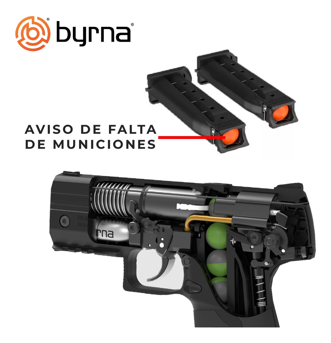 CARGADOR PISTOLA BYRNA 5 TIROS DE CAPACIDAD - Imagen 2