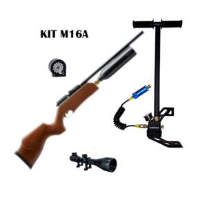🔥¡OFERTA ESPECIAL! KIT RIFLE M16A 5,5 + BOMBÍN + MIRA 3-9×40 AOE + MONTURA + FUNDA Y POSTONES