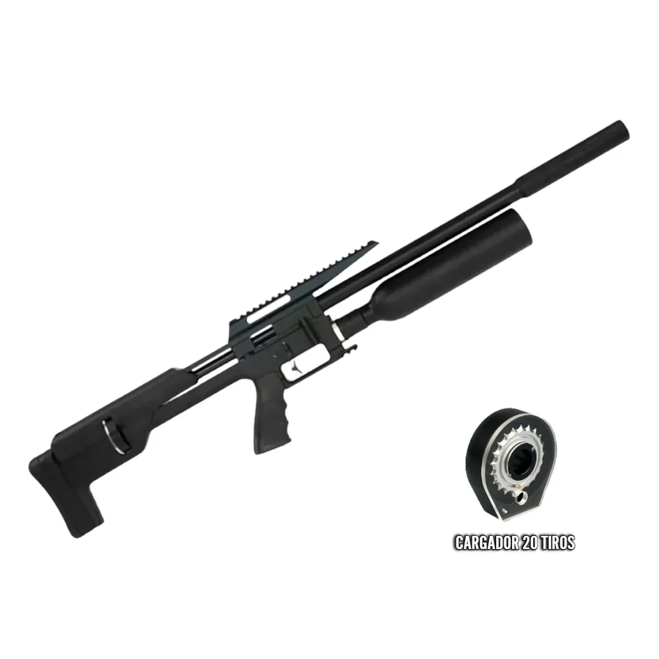 RIFLE PCP SNOWPEAK M60B CAL. 5,5 + FUNDA Y POSTONES DE REGALO (INCLUYE SUPRESOR)