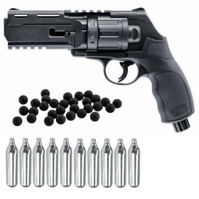 🔥¡OFERTA ESPECIAL! Combo revolver traumático HDR50 cal .50 11 JOULES DE ENERGIA // INCLUYE 10 CO2 + 50 MUNICIONES
