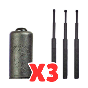 Pack x3 Bastón retráctil de polímero Gargouille