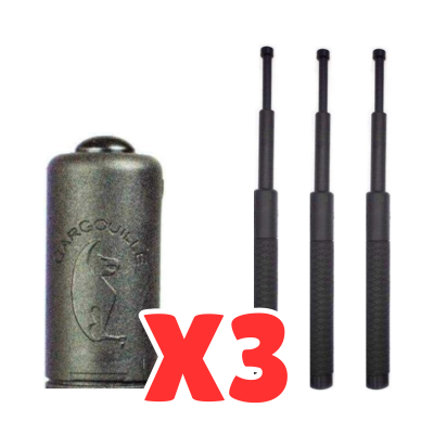 Pack x3 Bastón retráctil de polímero Gargouille