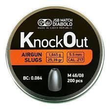 LATA POSTON JSB SLUG KNOCKOUT 217 CAL. 5,5 / 25,39 gr 200 UNID.