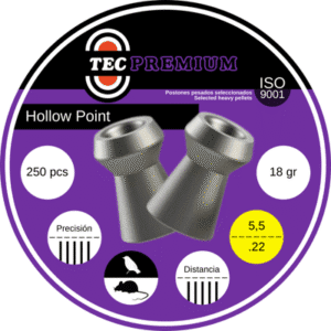 LATA POSTON TEC PREMIUM HOLLOW POINT CAL. 5,5 // 250 UNID // 18,13gr CAL. 5,5