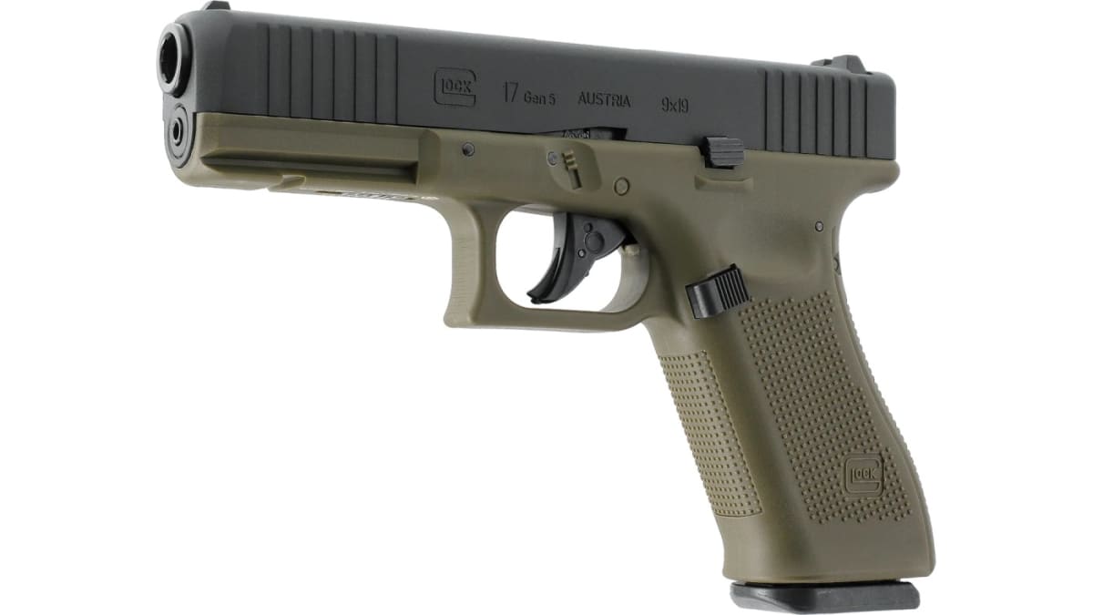 PISTOLA GLOCK 17 GEN5 6 MM AIRSOFT CO2 NEGRA/VERDE #26481 - Imagen 5