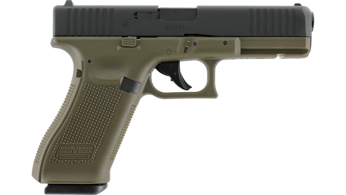 PISTOLA GLOCK 17 GEN5 6 MM AIRSOFT CO2 NEGRA/VERDE #26481 - Imagen 2