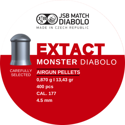 LATA POSTON JSB EXACT MONSTER CAL. 4.5 / 13.43 Gr / 400 UNID.