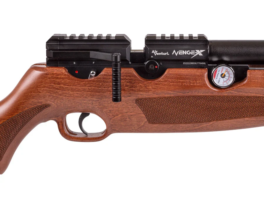Rifle pcp Leviathan Avenger X1-AW MADERA cal. 5.5 + FUNDA + POSTONES DE REGALO - Imagen 2
