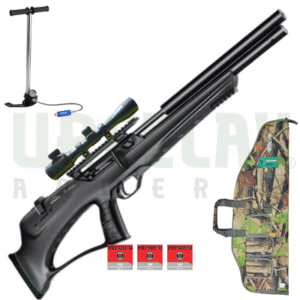 🔥¡OFERTA ESPECIAL! KIT T-REX BULLPUP + BOMBIN + MIRA 3-9X40aoe + MONTURA + FUNDA Y POSTONES