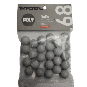 MUNICION TH TACTICAL TRAUMATICA CAL 0.68 POLY PACK 25 UNID.
