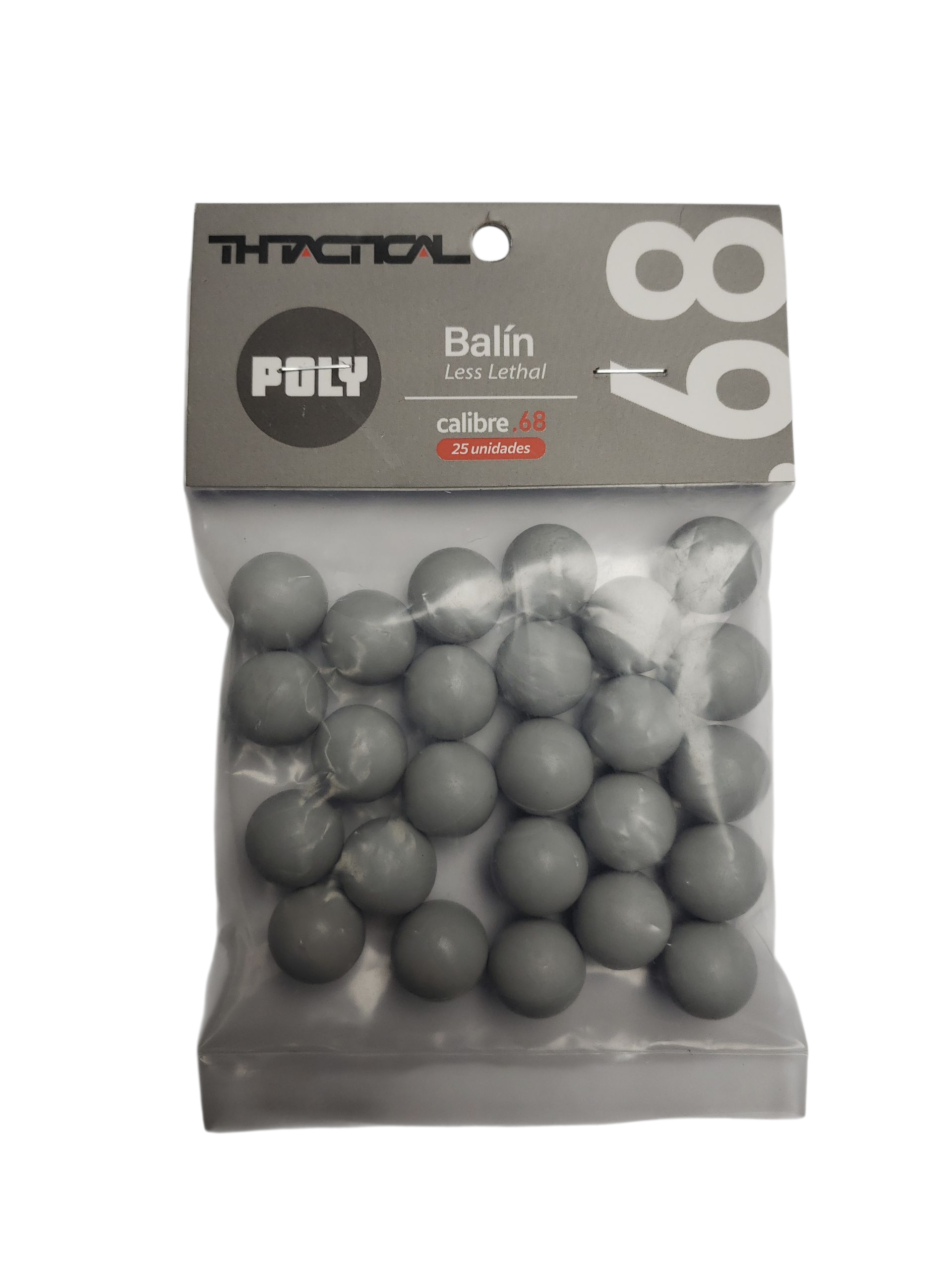 MUNICION TH TACTICAL TRAUMATICA CAL 0.68 POLY PACK 25 UNID.