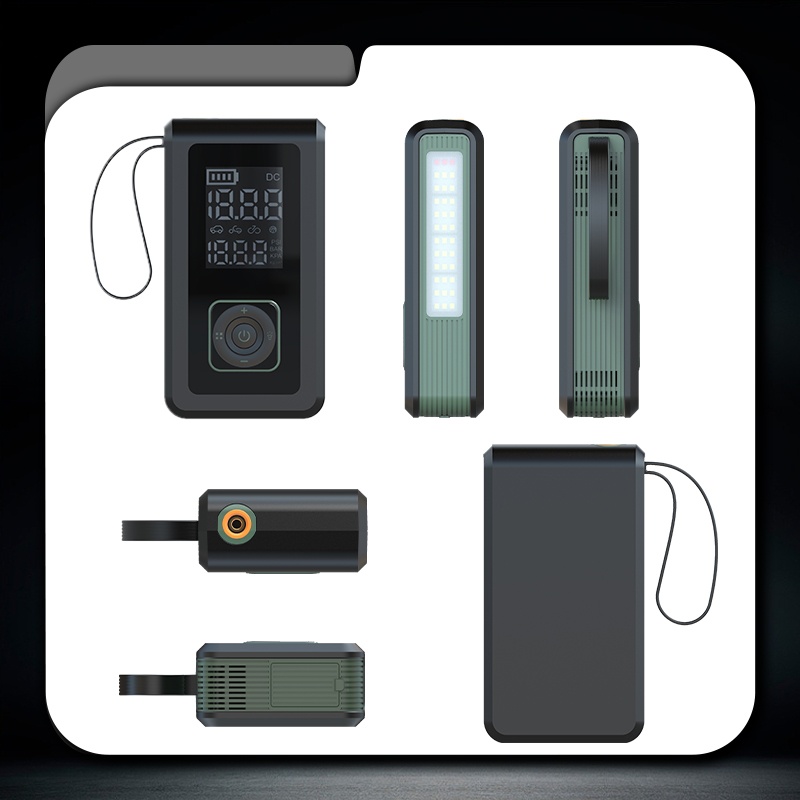 PARTIDOR DE BATERÍA COMPRESOR LINTERNA Y POWERBANK CAMPSOR 4 EN 1 - Imagen 3