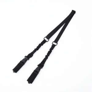 CORREA DE 2 PUNTAS CON BROCHE NEGRO DEFENSOR A-237-N