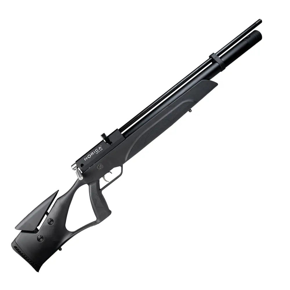 🔥¡OFERTA ESPECIAL! RIFLE PCP NORICA NTX35 BLACK CAL 5,5 + FUNDA + POSTONES DE REGALO