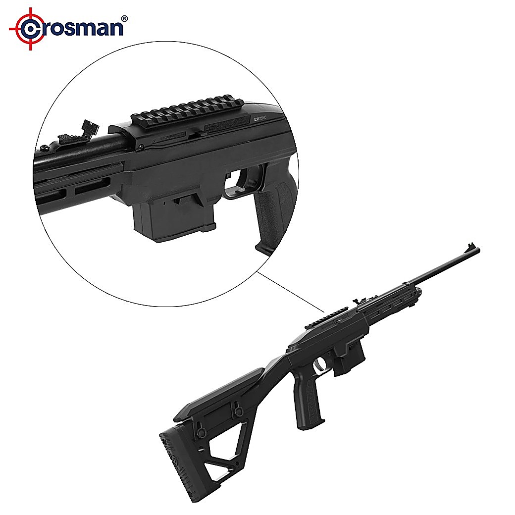 RIFLE CO2 CROSMAN 1077 TACTICAL CAL. 4,5 CO2 + FUNDA Y MUN. DE REGALO - Imagen 3