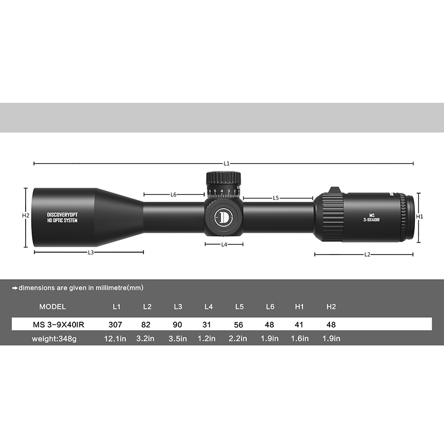 MIRA DISCOVERY MS 3-9X40 IR-L / M25 - Imagen 2